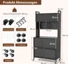 COSTWAY Étagère de cuisine à 5 étages avec éclairage, Voir les images du produit 2