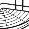 A close-up view of a black wire shower caddy. Podgląd zdjęcia produktu