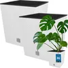 KOTARBAU® 2er Set Blumentöpfe 64 L Höhe: 40 cm Weiß Produktbild-Vorschau 1