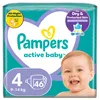 Pampers Active Baby 4, Jednorazowe pieluszki 9-14kg, 46 Produktbild-Vorschau 3