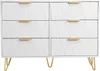 Cassettiera con 6 cassetti, 100x34x73 cm, credenza, mobile Anteprima dell’immagine prodotto 7