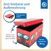 Bieco Aufbewahrungsbox mit Deckel | Feuerwehrauto 46L Produktbild-Vorschau 4
