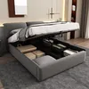 Letto imbottito Flieks 140x200cm con 3 cassetti, letto a Anteprima dell’immagine prodotto 2