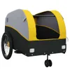 vidaXL Rimorchio per biciclette nero e giallo 45 kg di Anteprima dell’immagine prodotto 5
