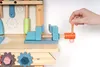 Banco da lavoro per bambini in legno, banco degli attrezzi Anteprima dell’immagine prodotto 3