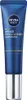 A product shot of a NIVEA MEN Anti-Age Hyaluron eye cream tube. Voir les images du produit