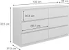 Cassettiera  Vicco Calisto Bianco 39 x 78.5 cm, Model 41293 Anteprima dell’immagine prodotto 3