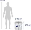 Expondo Royal Catering Kochtopf Induktion - 70 L - Ø 45 cm Produktbild-Vorschau 5