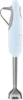 A silver and light blue hand blender on a white background. Anteprima dell’immagine prodotto