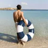 Schwimmring Große Vichy PVC Blau Produktbild-Vorschau 6