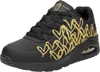A black SKECHERS UNO sneaker with gold heart detailing. Voir les images du produit
