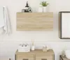 vidaXL Armadio a muro per bagno rovere Sonoma 80x25x40 cm Anteprima dell’immagine prodotto 3