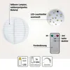 3x30cm Lampions outdoor weiß,3x Batterie LED warmweiß mit Produktbild-Vorschau 3