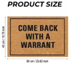 Fußmatte Come Back With A Warrant 1 Stück, Ultra-Dünne Produktbild-Vorschau 3