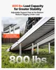 VEVOR Opklapbare rolstoelhelling, 3640x735mm, draagvermogen Productafbeelding-voorbeeld 3