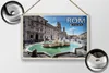 Blechschild Reise Rom Italien Piazza Navona Skulptur Produktbild-Vorschau 2