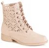 topschuhe24 3218 Damen Cut Out Stiefeletten Velours Boots, Produktbild-Vorschau 2