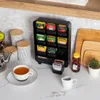 Organizer na torebki herbaty - 11 szuflad - czarny - 26 x 8 Podgląd zdjęcia produktu 2