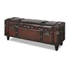 vidaXL Ensemble de coffres-sièges 3 pcs. Marron Voir les images du produit 5
