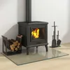 vidaXL Braciere con piano in vetro trasparente 80 x 60 cm Anteprima dell’immagine prodotto 3
