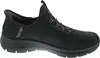 A side view of a black Skechers Slip-Ins shoe against a white background. Voir les images du produit