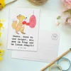 Mr. & Mrs. Panda Postkarte Boxen Trainerin - Weiß - Produktbild-Vorschau 3