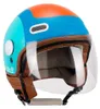 Jet Helm CGM 191G PIX SPRINT Celeste Blue Orange Matt Produktbild-Vorschau 2