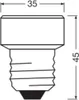Osram LED Star Flat 3,5W = 28W E27 matt 300lm warmwei 2700K Produktbild-Vorschau 13