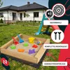 KOTARBAU® Sandkasten mit Sitzbank 140x140cm Sandkiste aus Produktbild-Vorschau 8