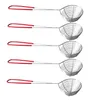 10er Pack Fondue Sieb Edelstahl XXL Ø 7,5cm, L 30cm silber Produktbild-Vorschau 3