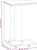 vidaXL Beistelltisch mit Rollen Weiß 40x30x63,5 cm Produktbild-Vorschau 6