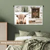 MuchoWow® Wandteppich Wandbehang Schottisches Hochlandrind Produktbild-Vorschau 4