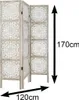 Parawan "Etnik" - drewno - efekt bielenia 170 cm - Podgląd zdjęcia produktu 5