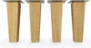 4x sossai® Holzfüße eckig - gerade Ausführung 15cm Eiche Produktbild-Vorschau 3