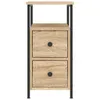 vidaXL Table de nuit chêne Sonoma 30x60x60 cm bois Voir les images du produit 5