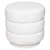 Hocker "Sinan" - weiß - Bouclé - Atmosphera créateur Produktbild-Vorschau 1