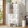 STILVORA Schuhschrank mit Relief, Sideboard mit 4 Türen, Produktbild-Vorschau 2