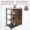MIADOMODO® Vintage Sideboard - 3 offenen Ablagen, 70x29x75 Produktbild-Vorschau 3