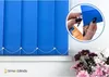 time4blinds, Tenda a lamelle, 150x150 cm, Blu azzurro Anteprima dell’immagine prodotto 2