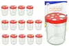 15er Set Sturzglas 435ml To82 Fliegenpilz Deckel rot weiß Produktbild-Vorschau 1
