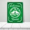 Welcome Home mit niedlichen Vögeln Metallschild in 15x20 cm Produktbild-Vorschau 3