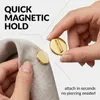 Magnetische Broschen-Adapter, 4 Stück, 1,5 cm, Gold/Silber Productafbeelding-voorbeeld