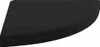 A black corner shelf on a white background. Náhľad obrázku produktu