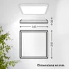 B.K.Licht Panneau LED plat 24x24 cm rectangulaire 16 W 1900 Voir les images du produit 5