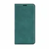 A teal-colored flip case for a smartphone, shown closed and lying flat against a white background. Produktbild-Vorschau