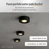 10er Set SSC-LUXon VIONA LED Aufbaustrahler flach schwarz Produktbild-Vorschau 2