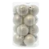 Baubles natalizi in vetro 3,5 cm 16 pezzi - bianco inverno Anteprima dell’immagine prodotto 6