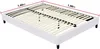 Rám postele s roštem - 140 x 190 cm - 20 roštů - bílý Náhled obrázku produktu 2