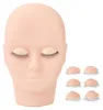 Manekýnská hlava na řasy, make-up, prodlužování řas, cvičná Náhled obrázku produktu 1