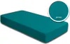 Spannbettlaken Spannbetttuch petrol 180x200 cm - 200x200 cm Produktbild-Vorschau 2